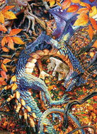 COBBLE HILL Puzzle Abby and her dragon 1000 pieces - Jigsaw Puzzle