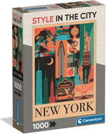 Clementoni New York - Ikony města 1000 dílků - Jigsaw Puzzle
