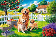 TREFL Puzzle EasyPiece: Dogs in the Country 300 pieces - Jigsaw Puzzle