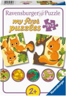 Ravensburger puzzle 031238 Moje prvé puzzle Zvieratká a mláďatá 9× 2 dielikov - Puzzle