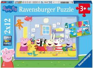 Ravensburger Puzzle 055746 Peppa Pig: Peppa's Adventure 2x12 Teile - Puzzle