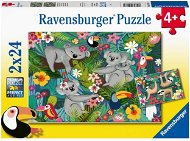 Puzzle Ravensburger Puzzle 051830 Koalák és lajhárok 2x24 db - Puzzle