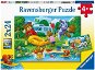 Ravensburger puzzle 052479 Medvedia rodina kempuje 2× 24 dielikov - Puzzle