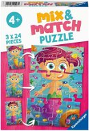 Ravensburger Puzzle 055975 Mix & Match Puzzle Meeresfeen 3x24 Teile - Puzzle