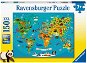 Puzzle Ravensburger Puzzle 132874 Állati világtérkép 150 db - Puzzle