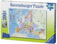 Ravensburger puzzle 128419 Mapa Evropy 200 dílků  - Puzzle