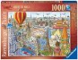 Ravensburger puzzle 169610 Cesta okolo sveta za 80 dní 1000 dielikov - Puzzle