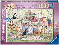 Ravensburger Puzzle 169757 Das Leben der verrückten Katzen 1000 Teile - Puzzle