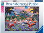 Ravensburger Puzzle 170821 Rózsaszín flamingók 1000 db - Puzzle