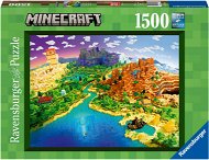 Puzzle Ravensburger Puzzle 171897 Minecraft: A Minecraft világa 1500 db - Puzzle