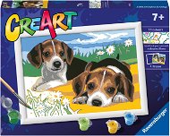 Ravensburger Creative & Art Toys 201921 CreArt Jack Russell Puppies - Painting by Numbers