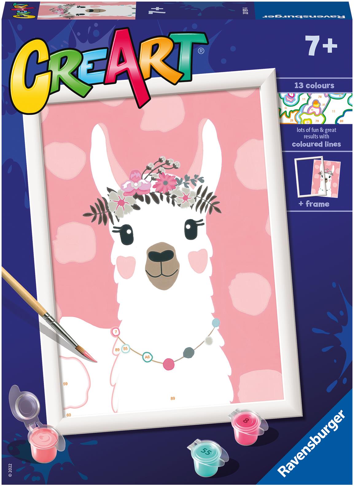 Ravensburger kreatív és művészeti játékok 201914 CreArt Láma, dráma nélkül