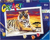 Maľovanie podľa čísel Ravensburger Kreatívne a výtvarné hračky 201938 CreArt Majestátny tiger - Malování podle čísel