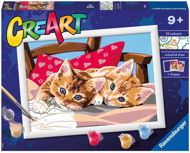 Painting by Numbers Ravensburger Creative & Art Toys 201945 CreArt Two Cuddly Kittens - Malování podle čísel