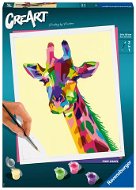 Ravensburger Kreatívne a výtvarné hračky 202027 CreArt Vtipná žirafa - Maľovanie podľa čísel