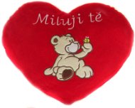 Herz Ich liebe Dich Teddybär sitzend - 48 cm - Kuscheltier