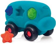 Rubbabu Bus with Shapes - Turquoise - Toy Car