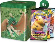 Pokémon TCG: Zelená tinka – Plechovka s motivy travních Pokémonů - Card Game