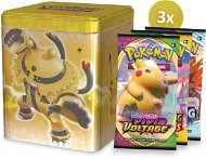 Pokémon TCG: Žltá tinka – Plechovka s motívmi bleskových Pokémonov - Kartová hra