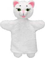 Kočička bílá 26cm, maňásek - Maňásek