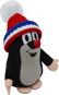 Little Mole 25cm Red Tricolour Cap - Soft Toy