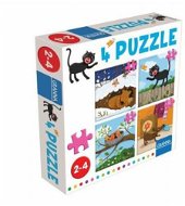 4 puzzle - kočka - Puzzle