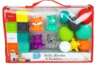 Set aus Blöcken, Bällen und Tieren - Spielzeug für die Kleinsten