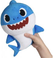 Soft Toy Alum Baby Shark plush battery operated with sound- blue - Plyšák