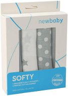 Cotton, Printed Softy 70×70 cm 4 pcs grey and white - Cloth Nappies