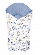 Baby Nellys Classic retro lace-up wrap Rainbow - blue - Swaddle Blanket