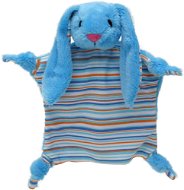 Rabbit 30 cm blue, knotted puppet - Baby Sleeping Toy