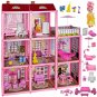 ISO Plastic dollhouse with doll and accessories - Doll House