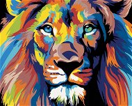Diamondi - Diamond painting - COLOUR LION II, 40x50 cm, without frame and without canvas - Diamond Painting