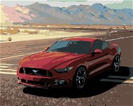 Diamondi - Diamond painting - MUSTANG, 40x50 cm, without frame and without canvas shut off - Diamond Painting