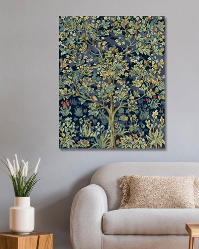 Diamondi - Diamond painting - FLOWER TREE OF LIFE, 40x50 cm, without frame  and without canvas shut o - Diamond Painting