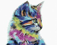 Diamondi - CAT, 40x50 cm, without frame and without shutting off the canvas - Diamond Painting
