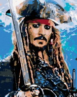 Diamondi - JACK SPARROW II, 40x50 cm, without frame and without canvas shut off - Diamond Painting
