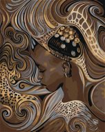 Diamondi - Diamond painting - AFRICAN DOMESTIC GIRL, 40x50 cm, Exposed canvas on frame - Diamond Painting