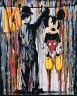 Diamondi - Diamond painting - MICKEY MOUSE, 40x50 cm, without frame and without canvas shut off - Diamond Painting