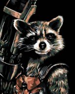 Diamondi - Diamond painting - ROCKET RACOON, 40x50 cm, without frame and without canvas shut off - Diamond Painting