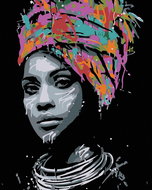 Diamondi - AFRICAN QUEEN, 40x50 cm, without frame and without canvas shut off - Diamond Painting