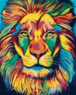 Diamondi - Diamond painting - PAINTED LION, 40x50 cm, without frame and without canvas shut off - Diamond Painting