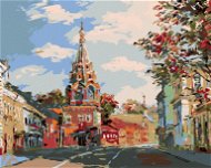 Diamondi - Diamond Painting - CHURCH IN THE SUBURBS, 40x50 cm, without frame and without canvas shut - Diamond Painting