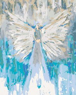 Diamondi - ANGELS FROM LENKA - LOVE ANGEL, 40x50 cm, off canvas on frame - Diamond Painting
