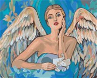 Diamondi - Diamond painting - CHRISTMAS ANGEL, 40x50 cm, without frame and without canvas shut off - Diamond Painting