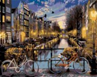 Diamondi - Diamond painting - WHEELS IN AMSTERDAM, 40x50 cm, without frame and without canvas shut o - Diamond Painting