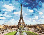 Diamondi - Diamond painting - EIFFEL'S TOWER AND BLUE HEAVEN II, 40x50 cm, without frame and without - Diamond Painting