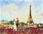 Diamondi - Diamond Painting - EIFFEL'S TOWER AND ROSES, 40x50 cm, without frame and without canvas s - Diamond Painting