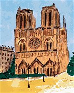 Diamondi - Diamond Painting - NOTRE DAME IN PARIS ON A BRIGHT DAY, 40x50 cm, unframed and unframed - Diamond Painting