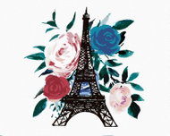 Diamondi - Diamond painting - EIFFEL'S TOWER AND ROSES - Diamond Painting